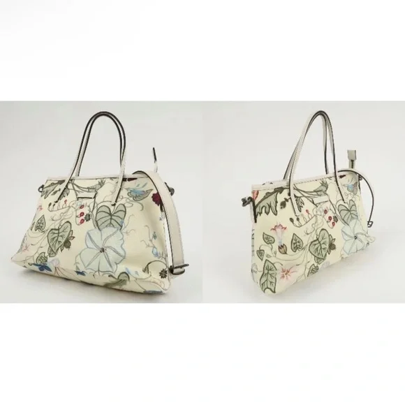 Gucci Cream Floral 2 way Satchel - Picture 8 of 10
